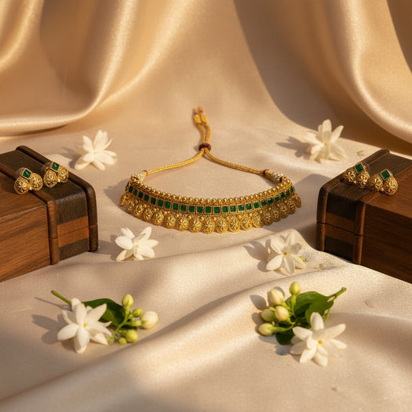 Rajsi Floral Choker Set