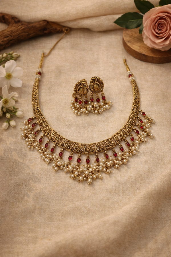 Emerald Charm Necklace