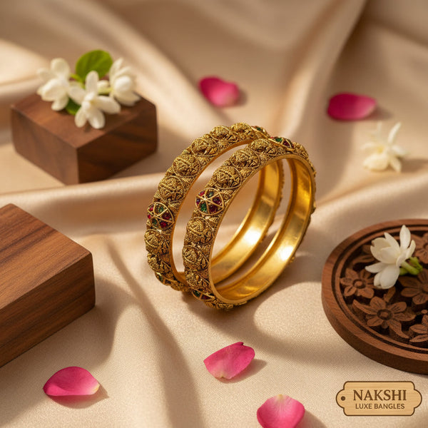 Golden Charm Bangles