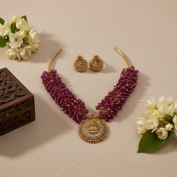 Crystal Bloom Short Necklace