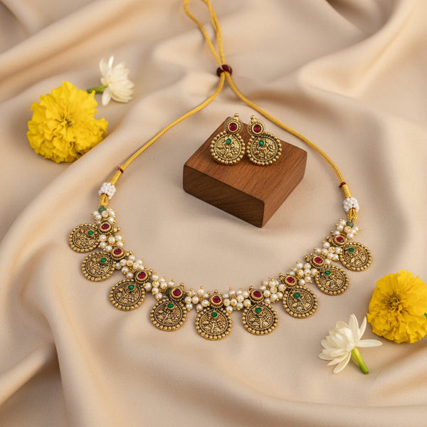 Temple Treasure Coin Necklace