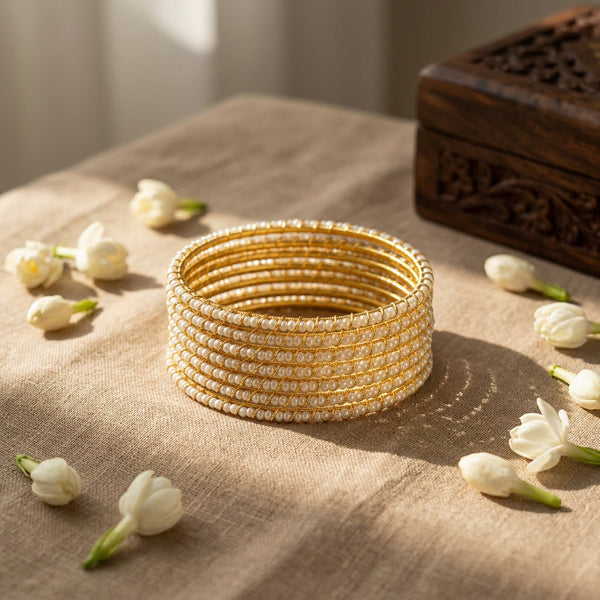 Moon Pearl Bangles
