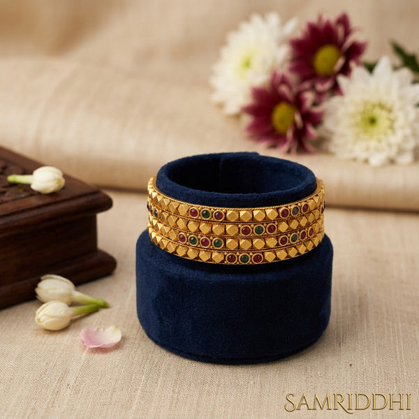 Bridal Ashtapailu Bangle Set