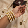 Royal Pearl Charm Bangles