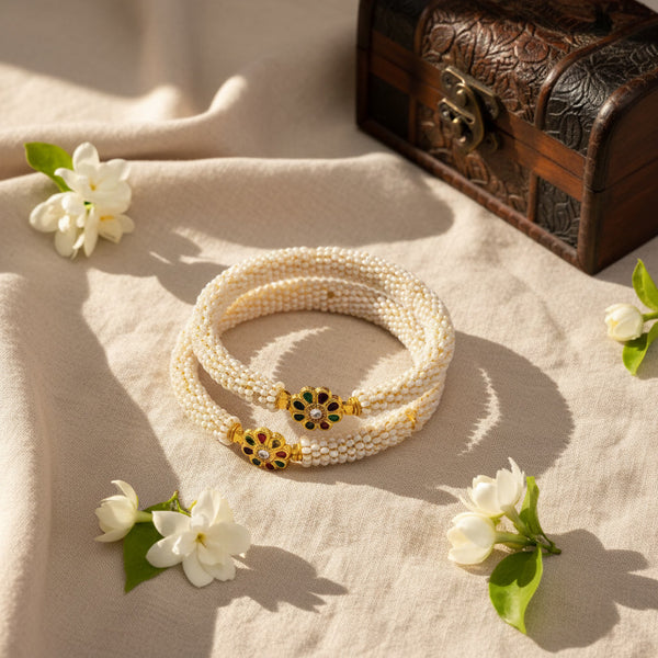 Divine Pearl Bangles